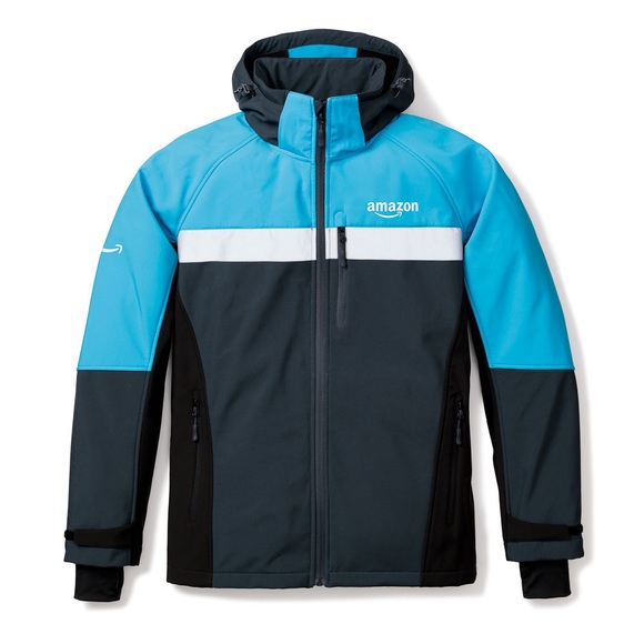 Logo Hoodie Softshell Rain Coat 